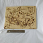 (New) Toy Maker of Lunenburg Kids Canada Map Puzzle with Native Animals