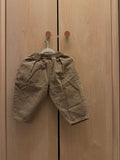 Brown Oversized Pull On Barrel Pants — 9-12m