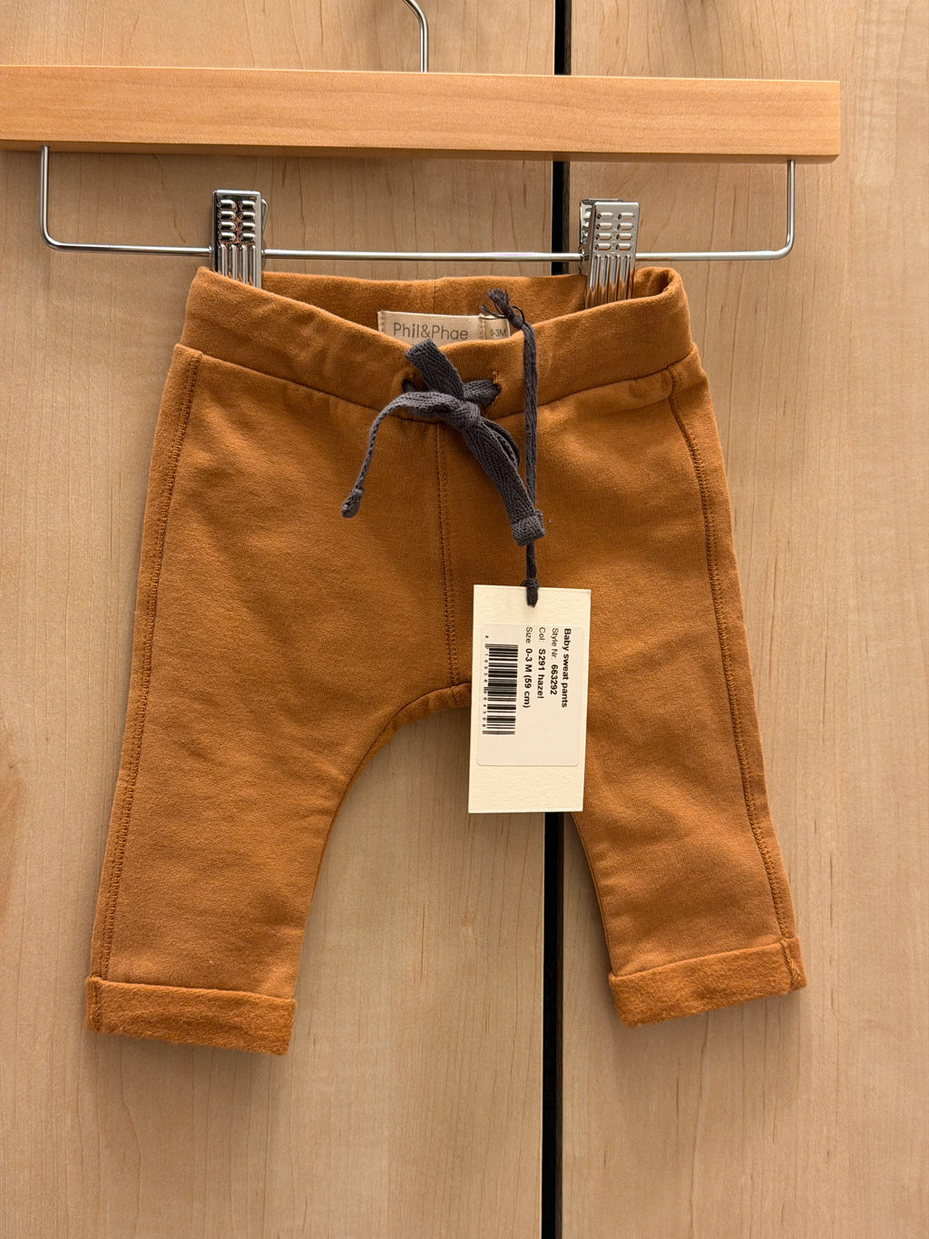 NWT Phil & Phae Organic Cotton Rust Harem Rust Jogger Pants / 0-3m