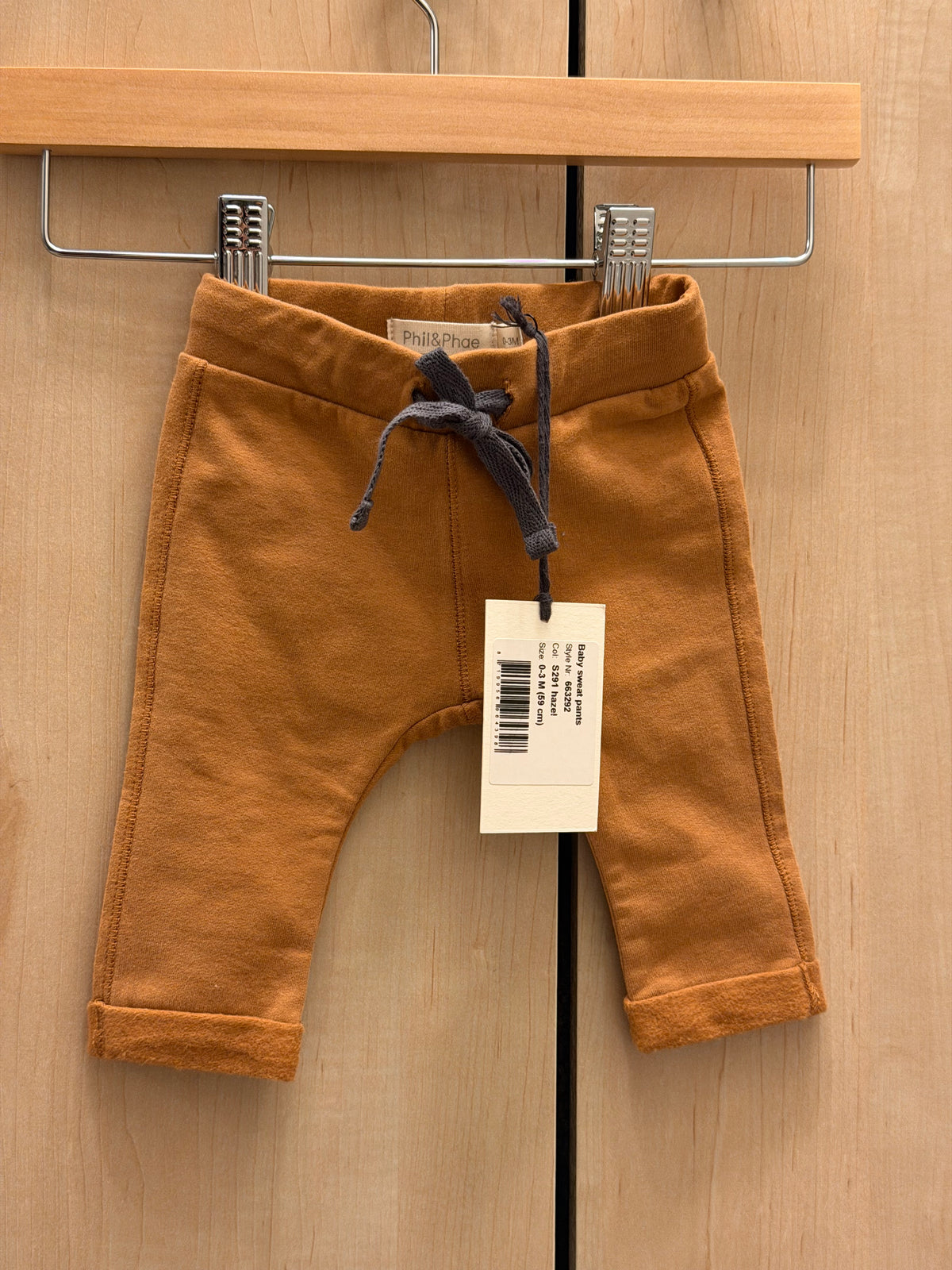 NWT Phil & Phae Organic Cotton Rust Harem Rust Jogger Pants / 0-3m