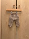 Handmade Brown Knit Jogger Pants / 0-3m