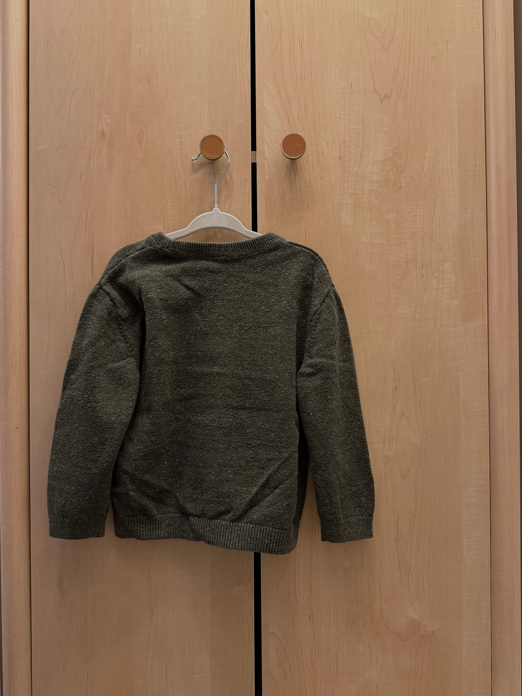 Baby Gap Olive Green Crewneck Knit Sweater — 2T
