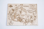 (New) Toy Maker of Lunenburg Kids Canada Map Puzzle with Native Animals