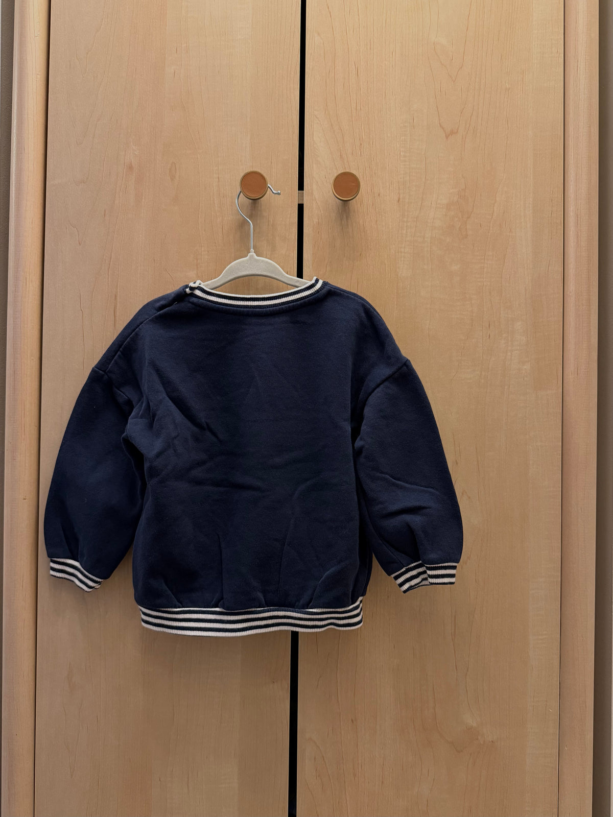Disney H&M Mickey & Minnie Navy Blue Crewneck Sweater — 2T
