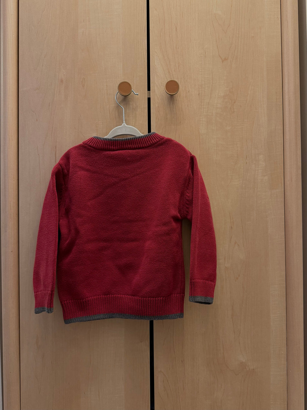 Gymboree Red Argyle Crewneck Sweater — 3T