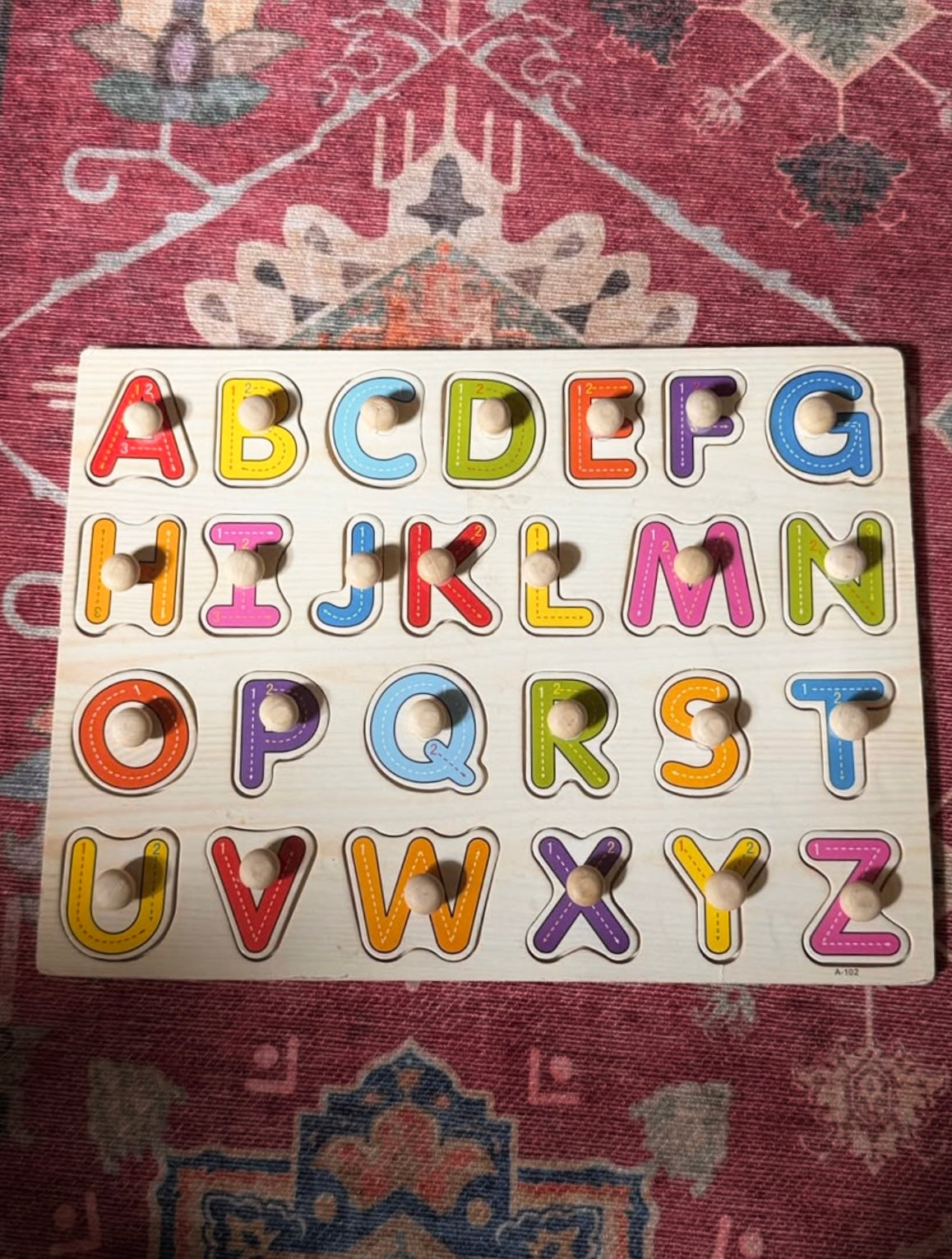 Wood Alphabet Puzzle Toy