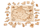 (New) Toy Maker of Lunenburg Kids Canada Map Puzzle with Native Animals