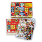 (New) Unopened Usborne Art Gallery Book and Jigsaw Puzzle Set